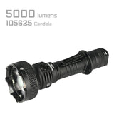 Black - CREE XHP70.3 HI 6500K Max Output: 5000lm/650m