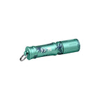 Olight I3E Teal Keychain Flashlight with Palm Tree Design for Everyday Carry