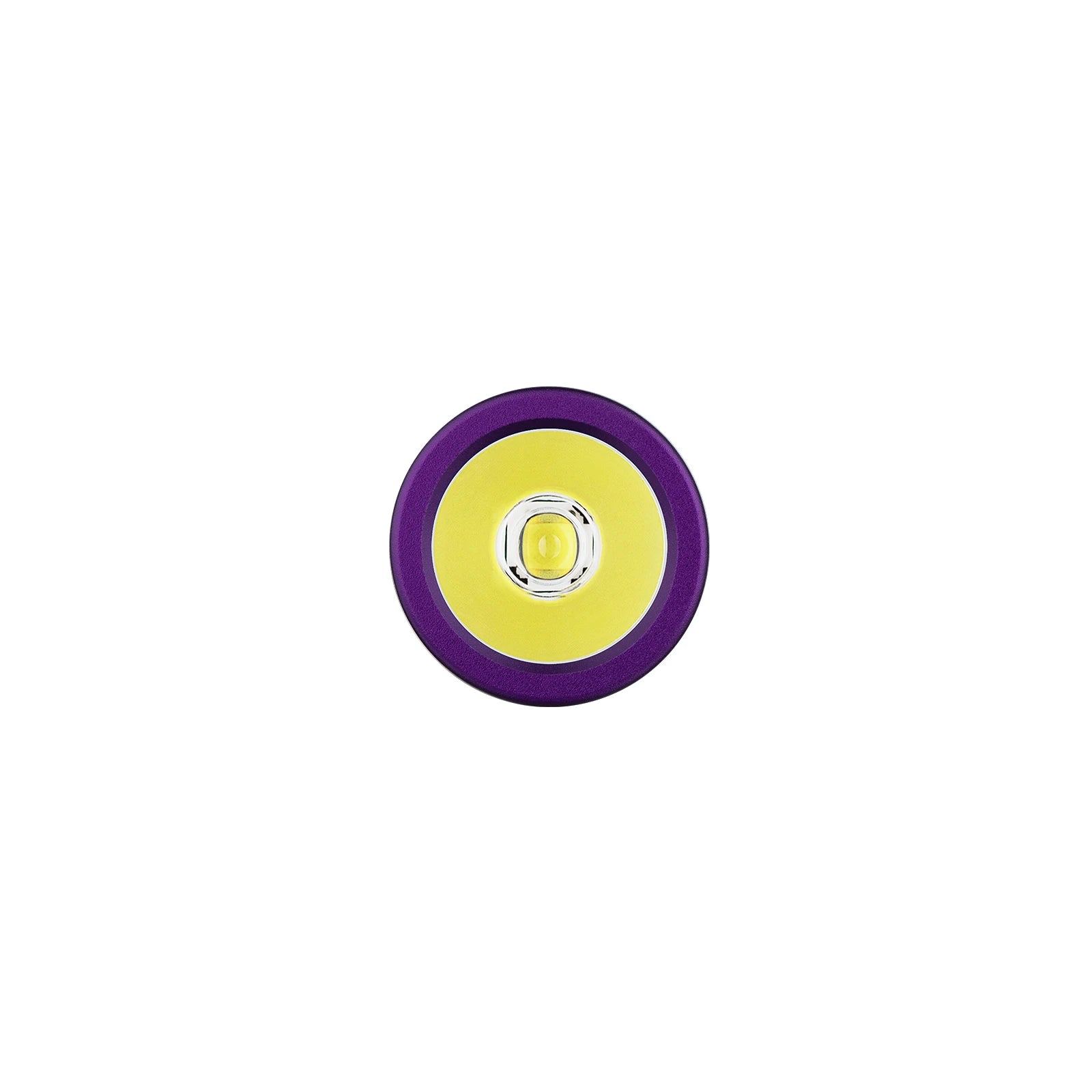 Olight Purple I3E EOS Flashlight Front View for Everyday Carry