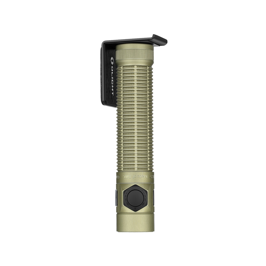 Olive Green Baton Ultra with steel pocket clip attached