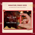 Olight Red I3E EOS Keychain Flashlight held by fingers for everyday carry and emergency illumination.