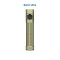 Olight Baton Ultra EDC flashlight in Olive Green standing upright