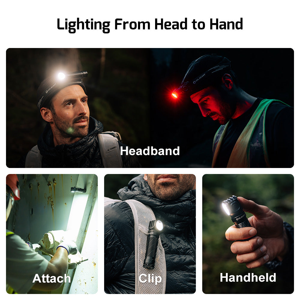 Perun 3 Headlamp 3000 Lumens White Light and Red Light