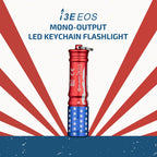 Olight I3E EOS Red and Blue USA Flag LED Keychain Flashlight for Everyday Carry